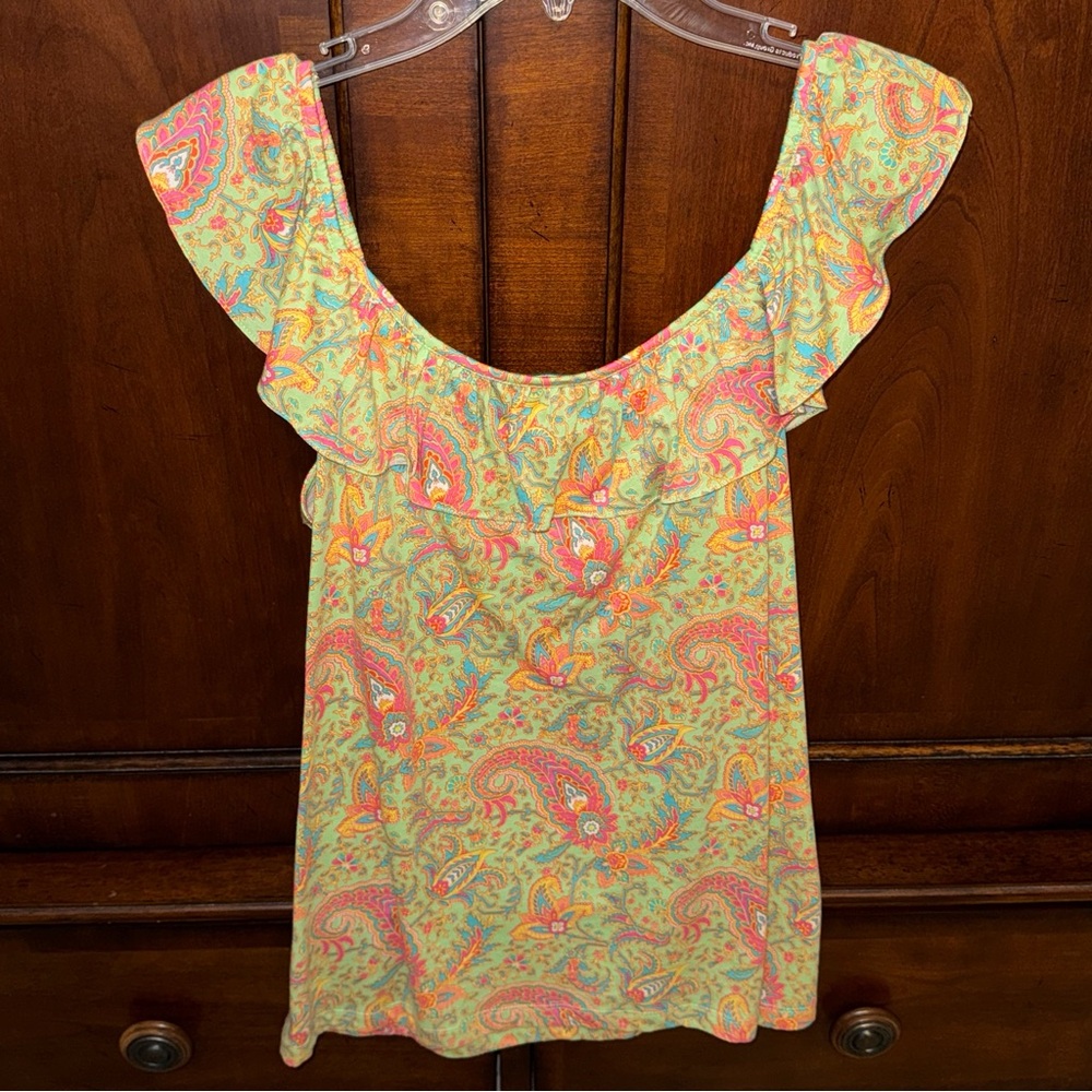 Ralph Lauren Paisley Ruffle Blouse - Multicolor - Picture 4 of 5